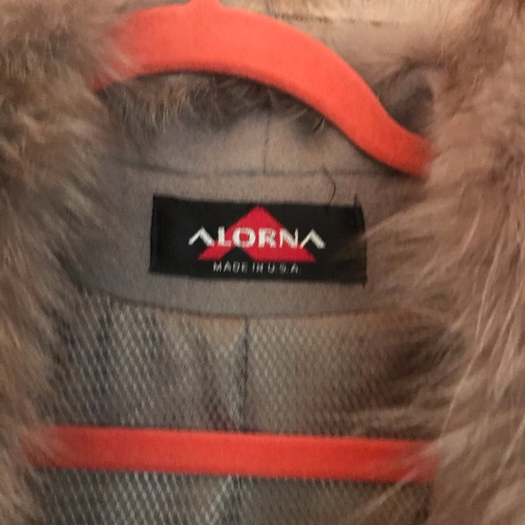 Women’s long winter coat with imitation fur - Picture 2 of 3